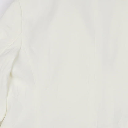 Womens UK Size 10 Marks and Spencer White Jacket