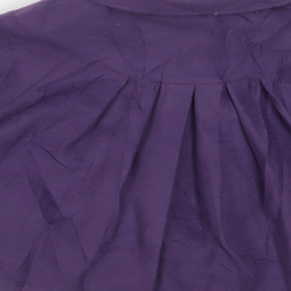 Autograph Girls Purple Jacket Poncho Size 6-7 Years Button