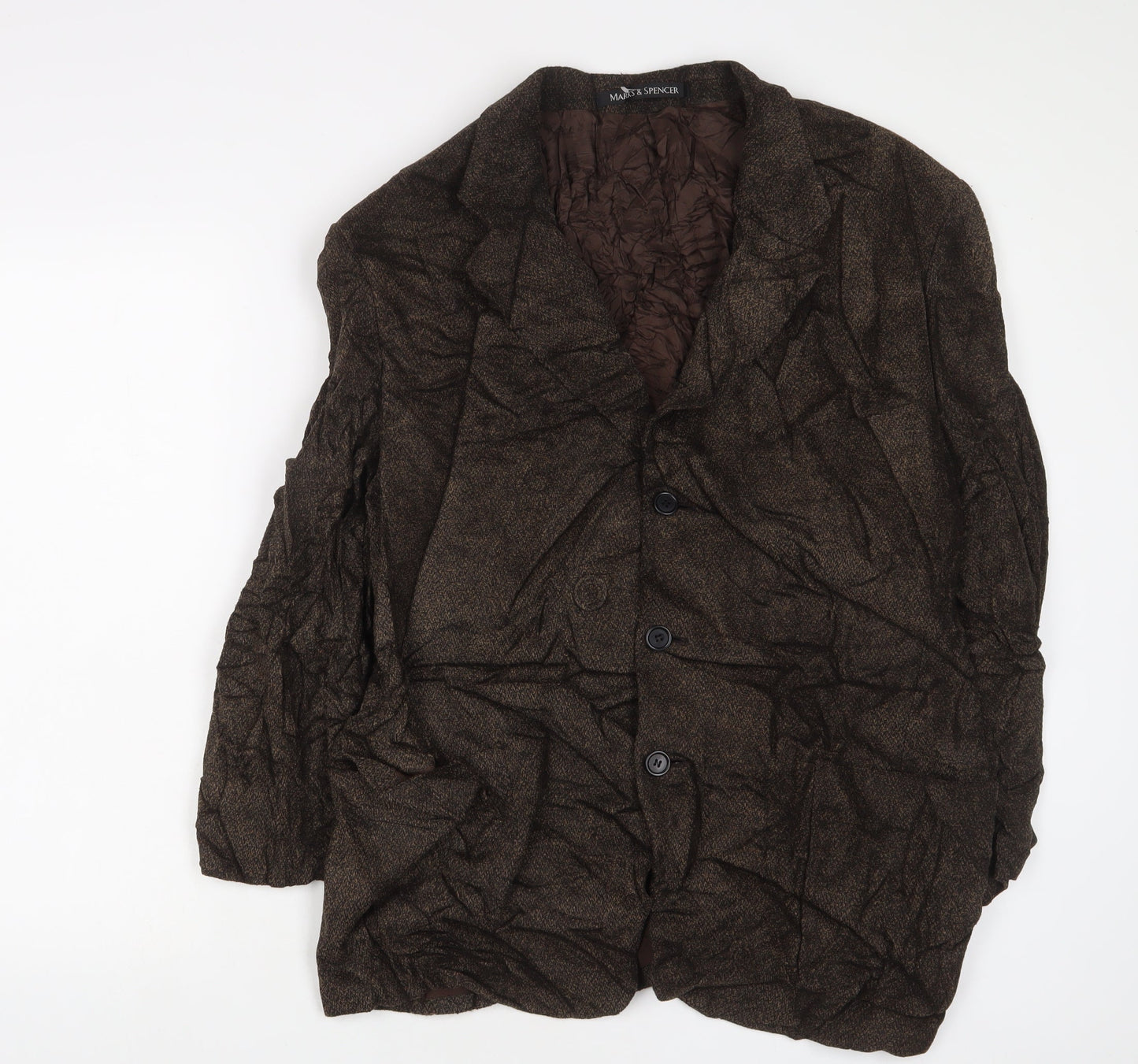 Mens UK Size 44 Marks and Spencer Regular Brown Suit Jacket