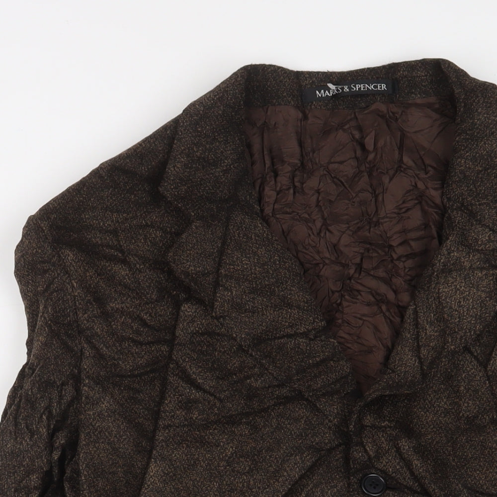Mens UK Size 44 Marks and Spencer Regular Brown Suit Jacket