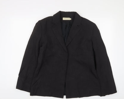 River Island Womens Grey Jacket Blazer Size 14 Button