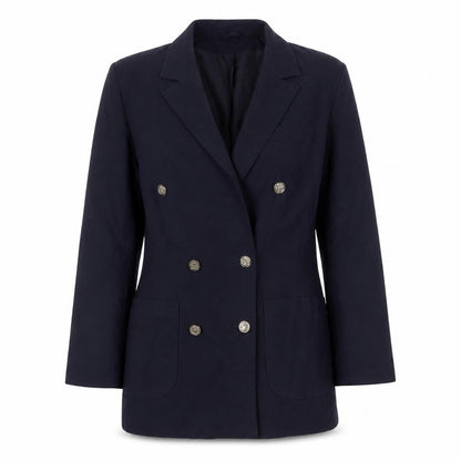 Klass Womens Blue Jacket Blazer Size 10 Button