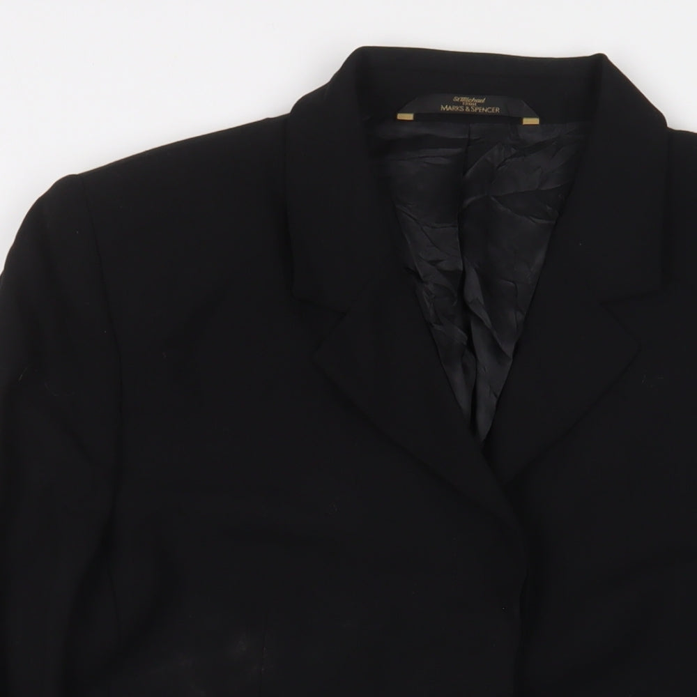 Womens UK Size 18 Marks and Spencer Black Jacket