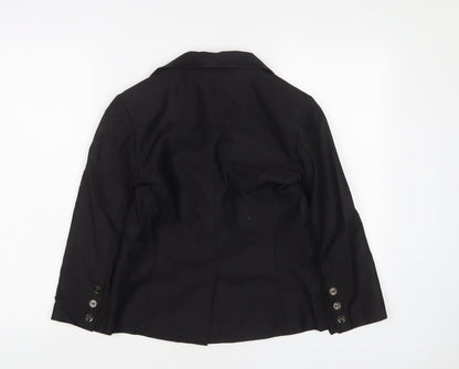 Glamorous Womens Black Jacket Blazer Size 8 Button