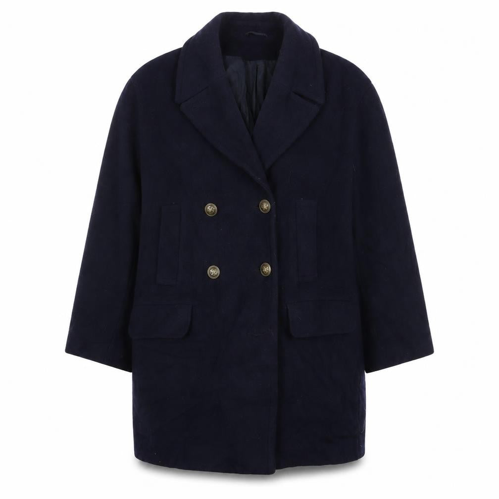 Womens UK Size 14 BHS Blue Overcoat