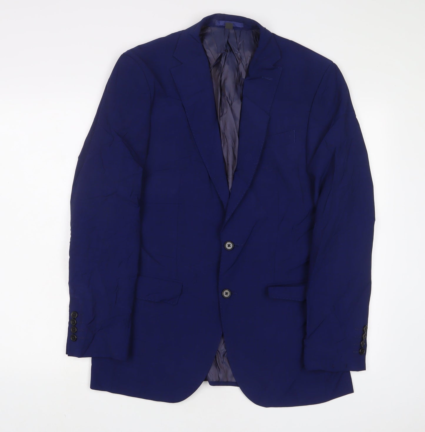 Mens UK Size 38 Marks and Spencer Regular Blue Suit Jacket