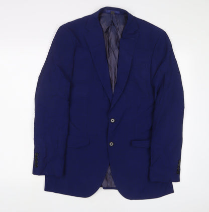 Mens UK Size 38 Marks and Spencer Regular Blue Suit Jacket