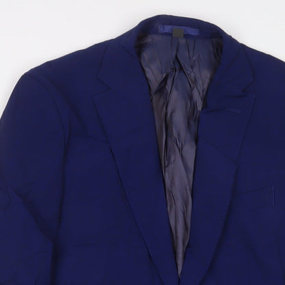 Mens UK Size 38 Marks and Spencer Regular Blue Suit Jacket