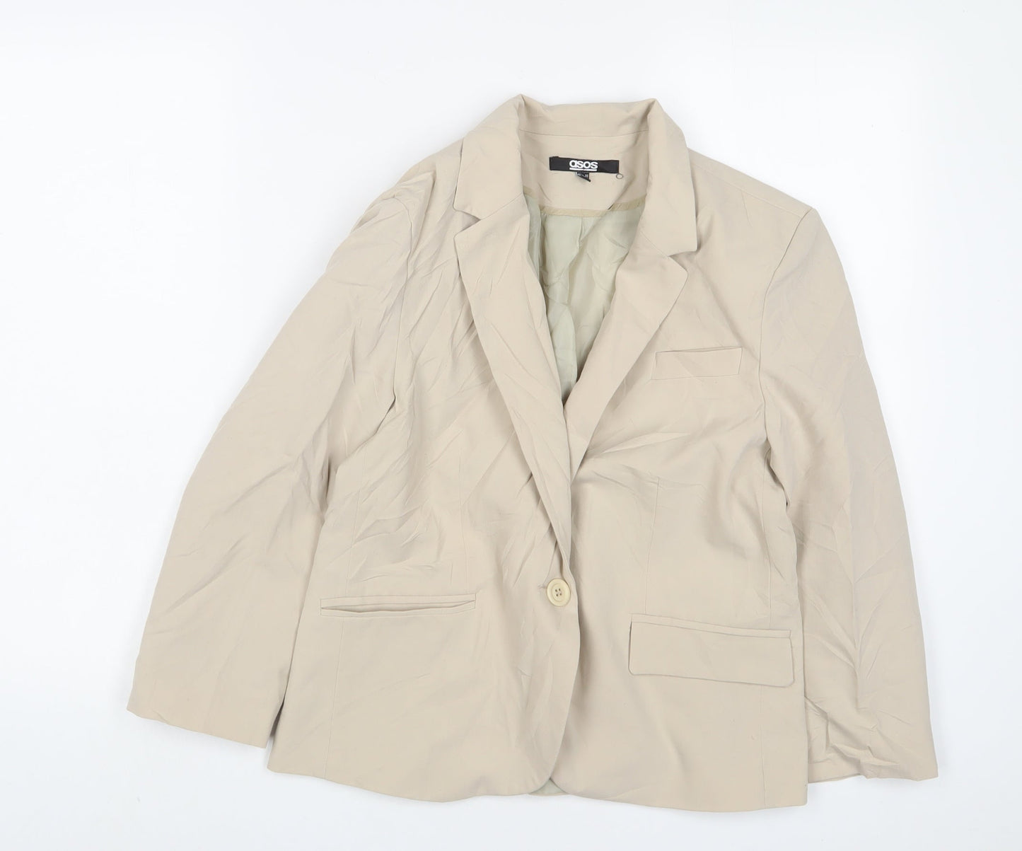 Womens UK Size 10 ASOS Beige Jacket