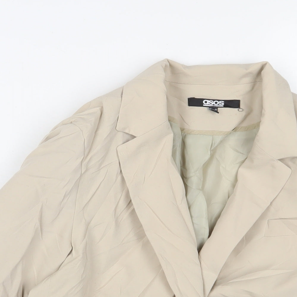 Womens UK Size 10 ASOS Beige Jacket