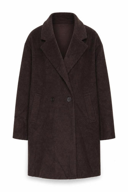 Womens UK Size S Pull&Bear Brown Overcoat