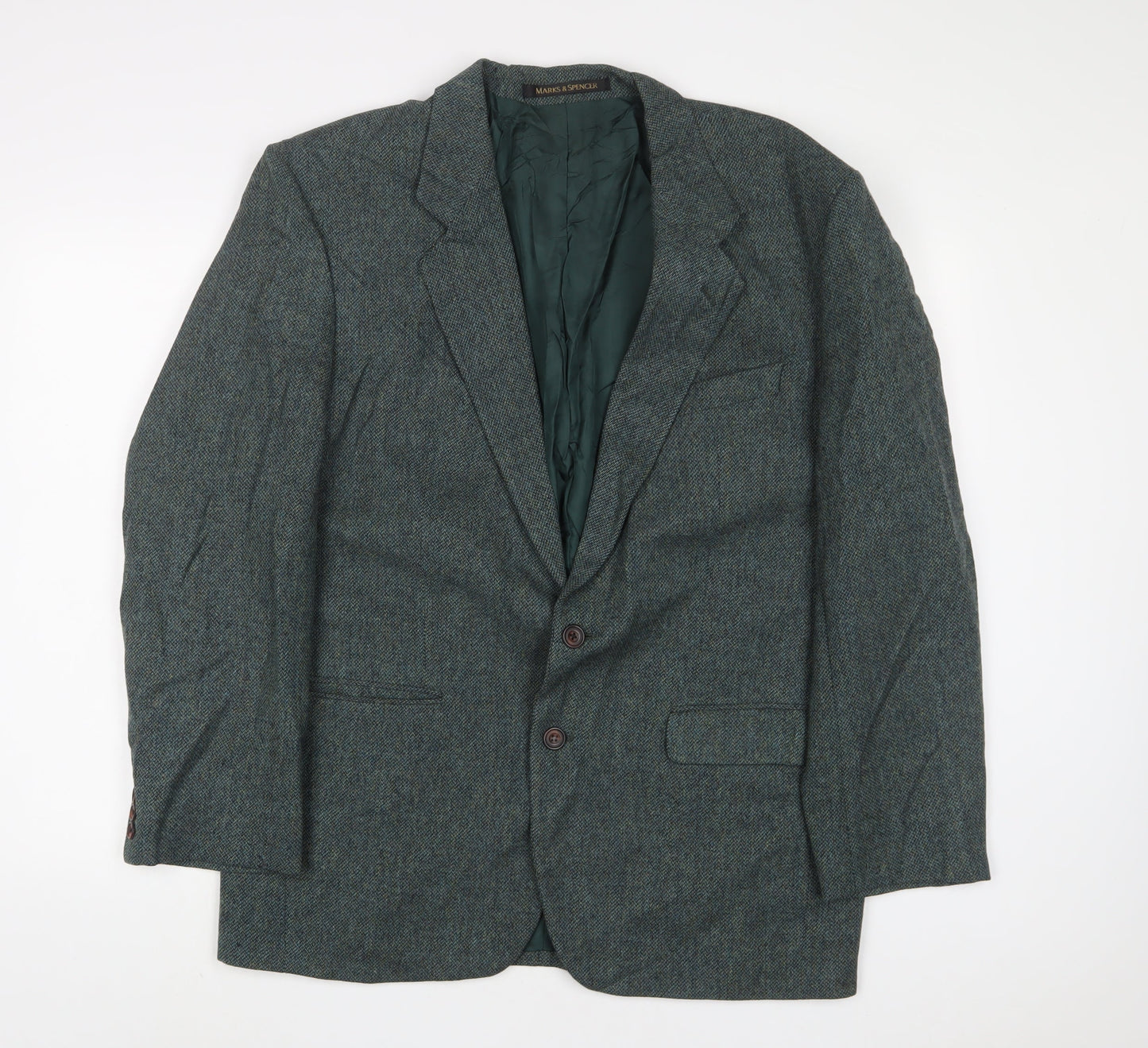 Mens UK Size 42 Marks and Spencer Regular Blue Suit Jacket