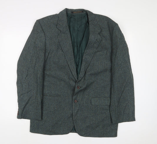 Mens UK Size 42 Marks and Spencer Regular Blue Suit Jacket