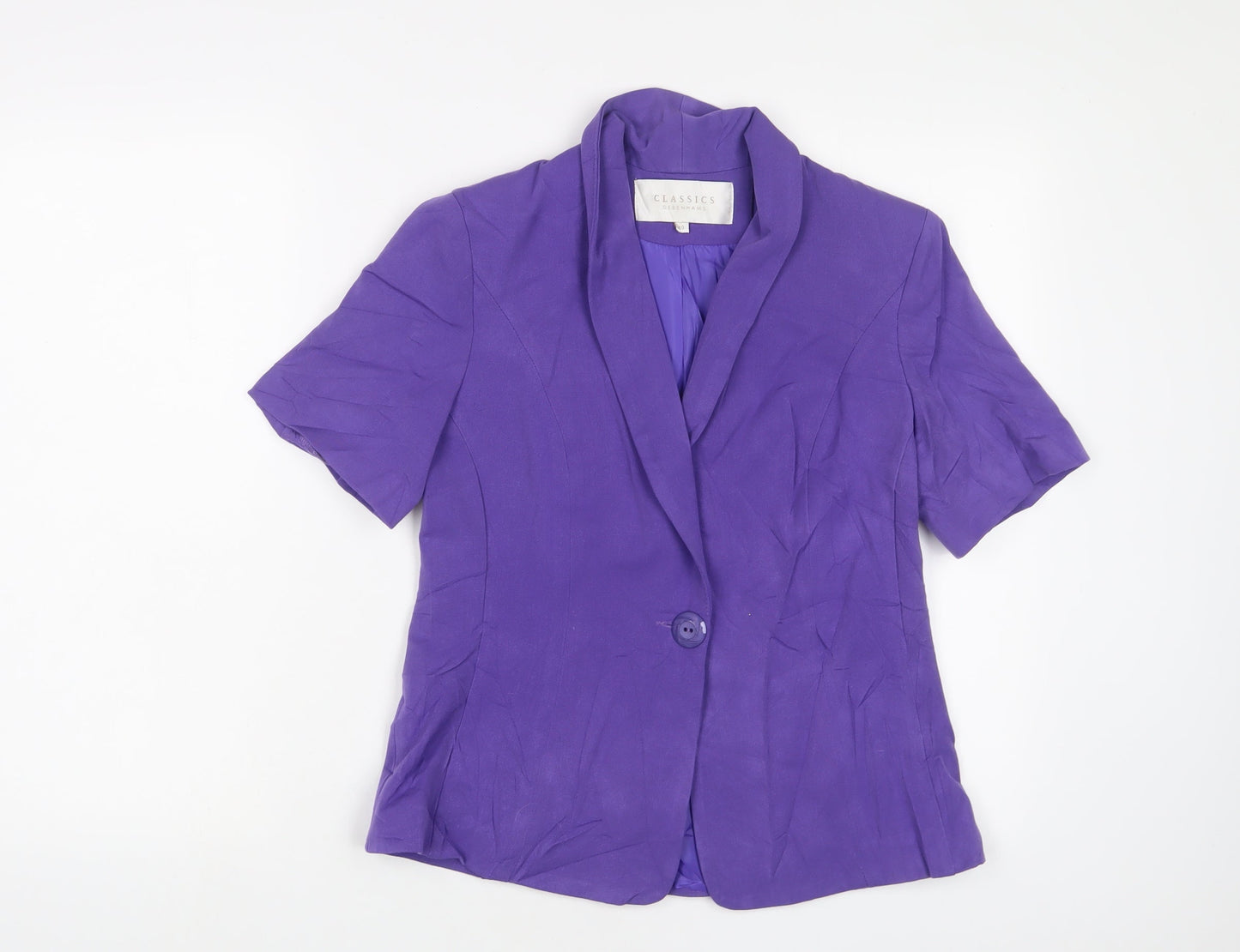 Womens UK Size 10 Debenhams Purple Jacket