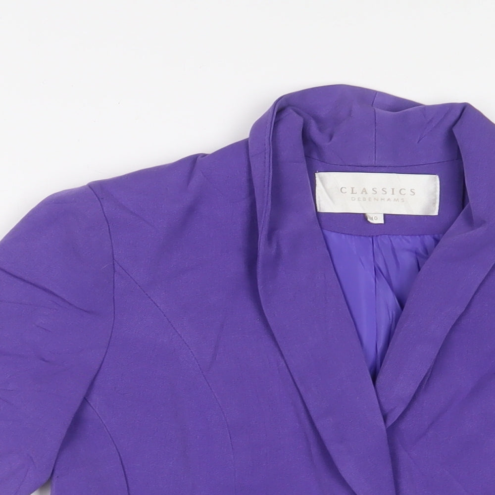 Womens UK Size 10 Debenhams Purple Jacket