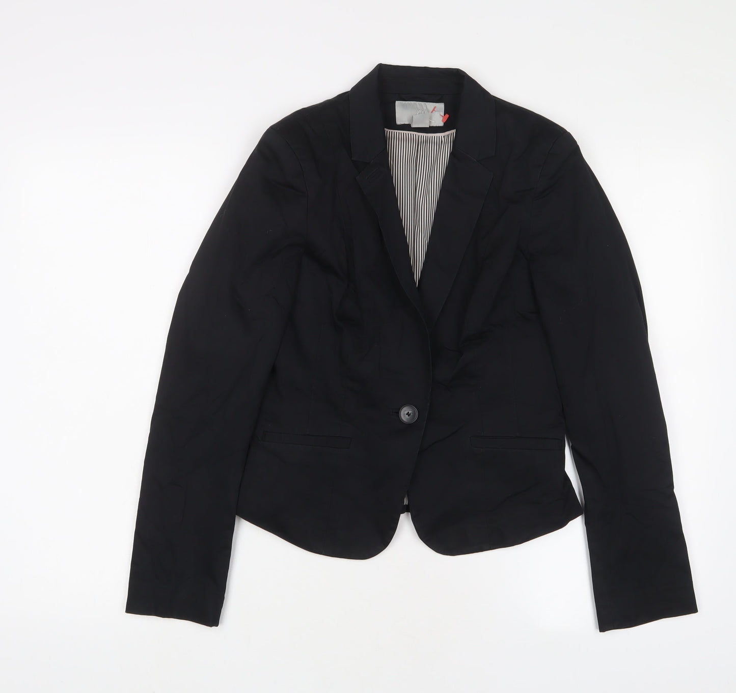 Womens UK Size 8 H&M Black Jacket