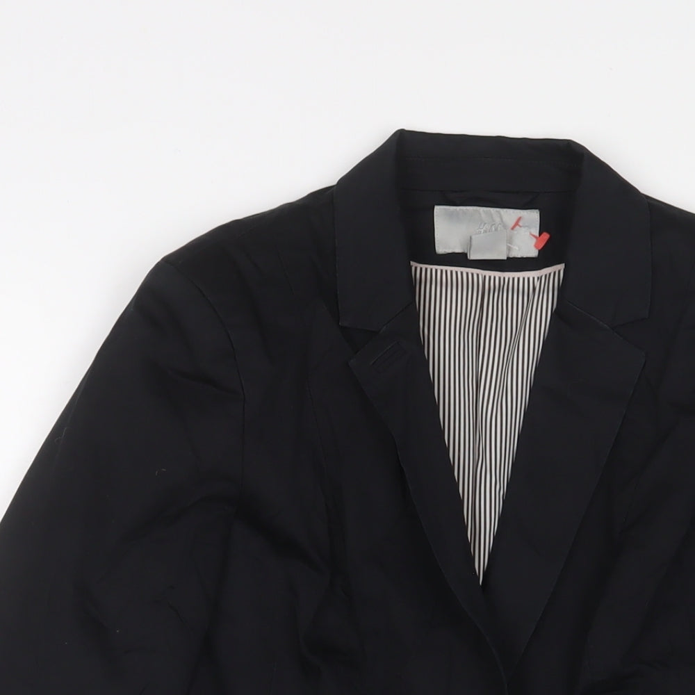 Womens UK Size 8 H&M Black Jacket