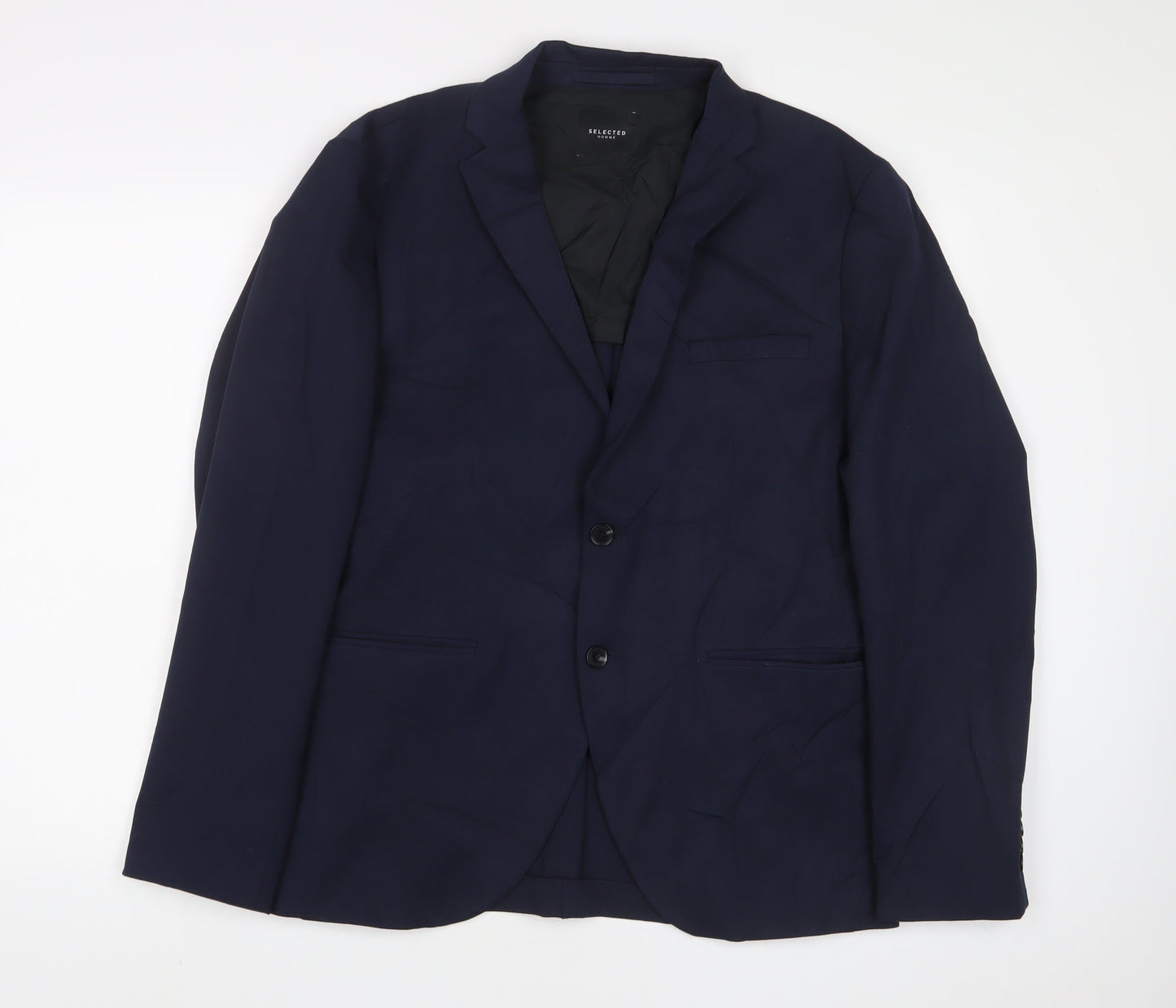 Mens UK Size 42 Selected Homme Regular Blue Suit Jacket