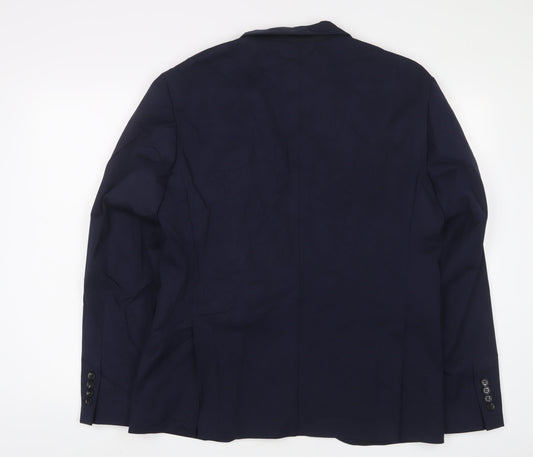 Mens UK Size 42 Selected Homme Regular Blue Suit Jacket