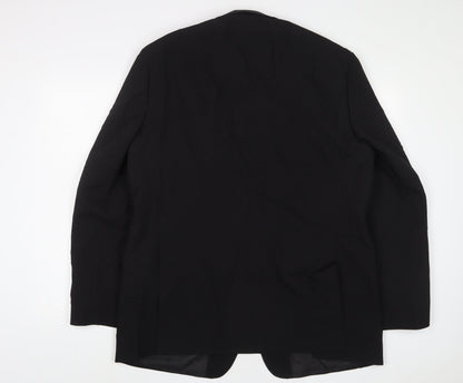Mens UK Size 44 Greenwoods Regular Black Suit Jacket