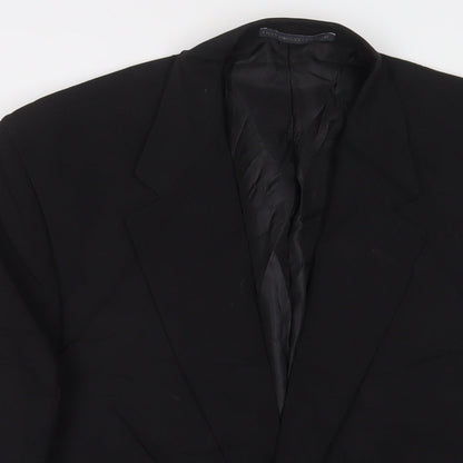 Mens UK Size 44 Greenwoods Regular Black Suit Jacket