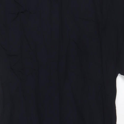 Phase Eight Womens Blue Viscose A-Line Size 8 Collared Button