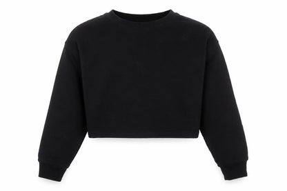 New Look Girls Black Cotton Pullover Sweatshirt Size 10-11 Years Pullover