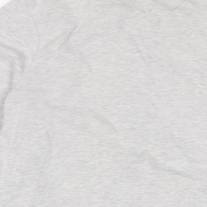 Mens UK Size M River Island Grey Full Zip Sweatshirt