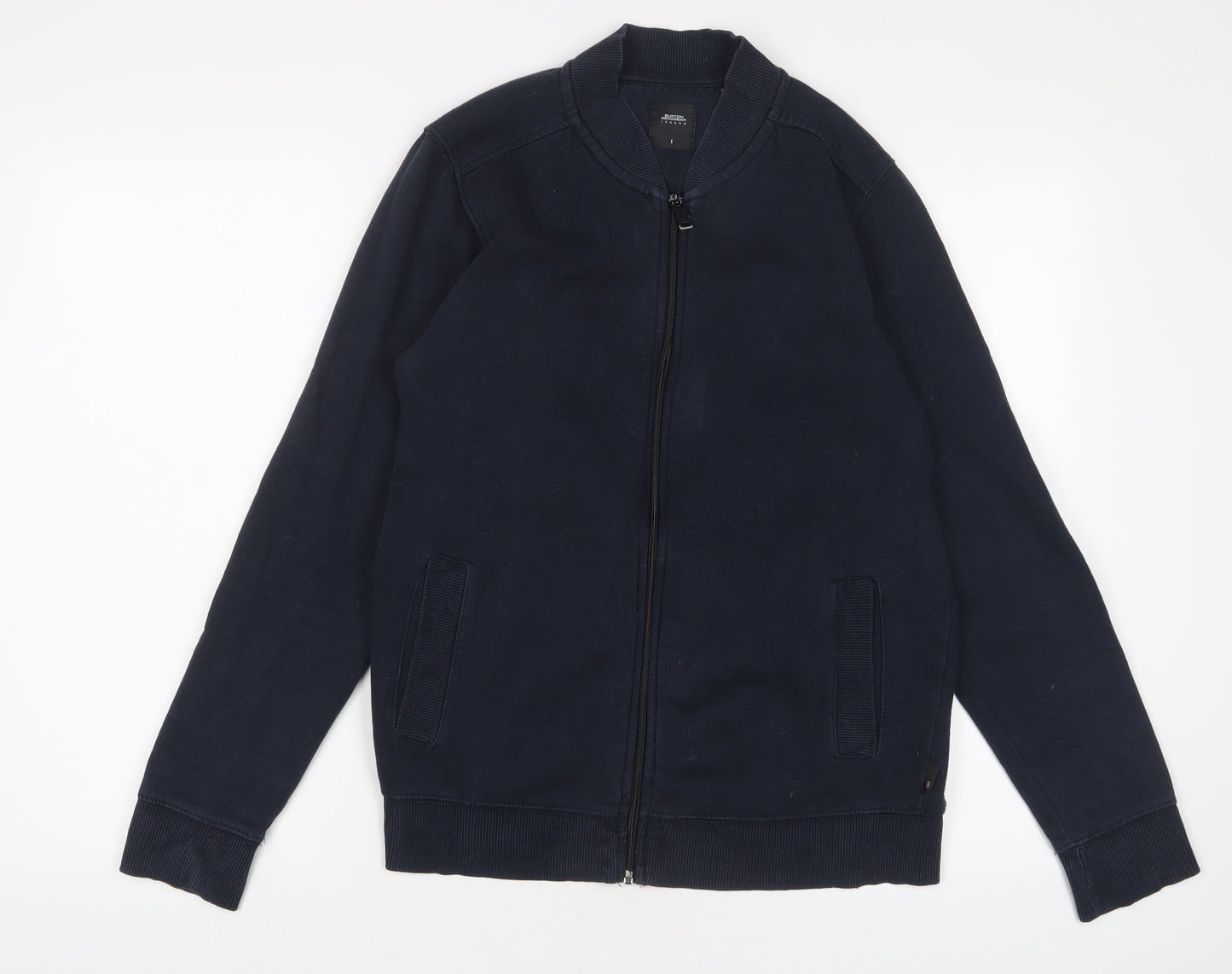 Mens UK Size S Burton Blue Full Zip Sweatshirt