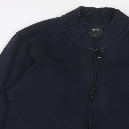 Mens UK Size S Burton Blue Full Zip Sweatshirt