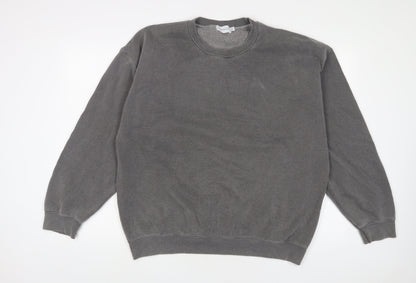 Topman Mens Grey Cotton Pullover Sweatshirt Size M