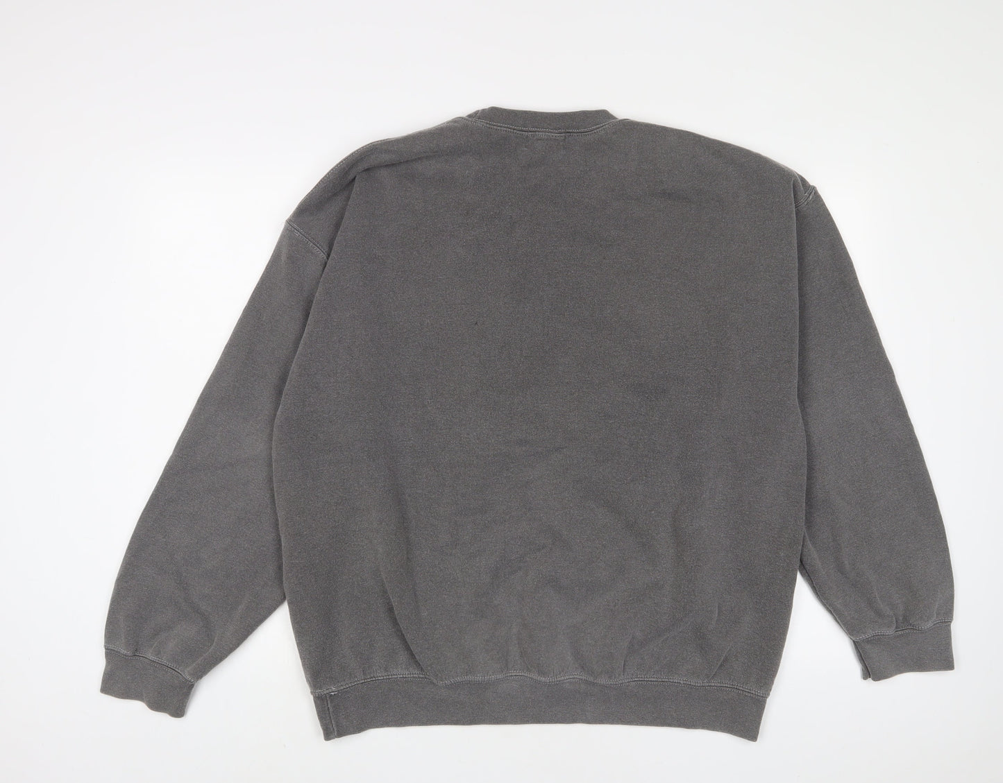 Topman Mens Grey Cotton Pullover Sweatshirt Size M