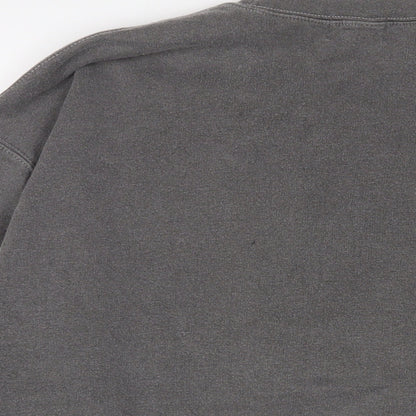 Topman Mens Grey Cotton Pullover Sweatshirt Size M