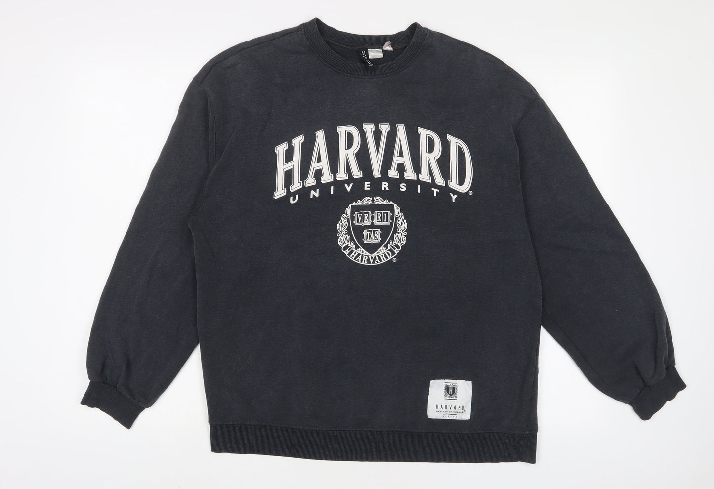 H&M Womens Grey Cotton Pullover Sweatshirt Size S Pullover