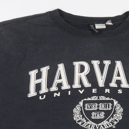 H&M Womens Grey Cotton Pullover Sweatshirt Size S Pullover