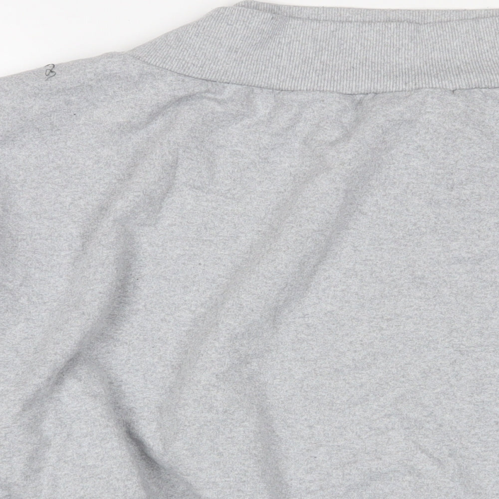 Boohoo Womens Grey Cotton Pullover Sweatshirt Size 18 Pullover