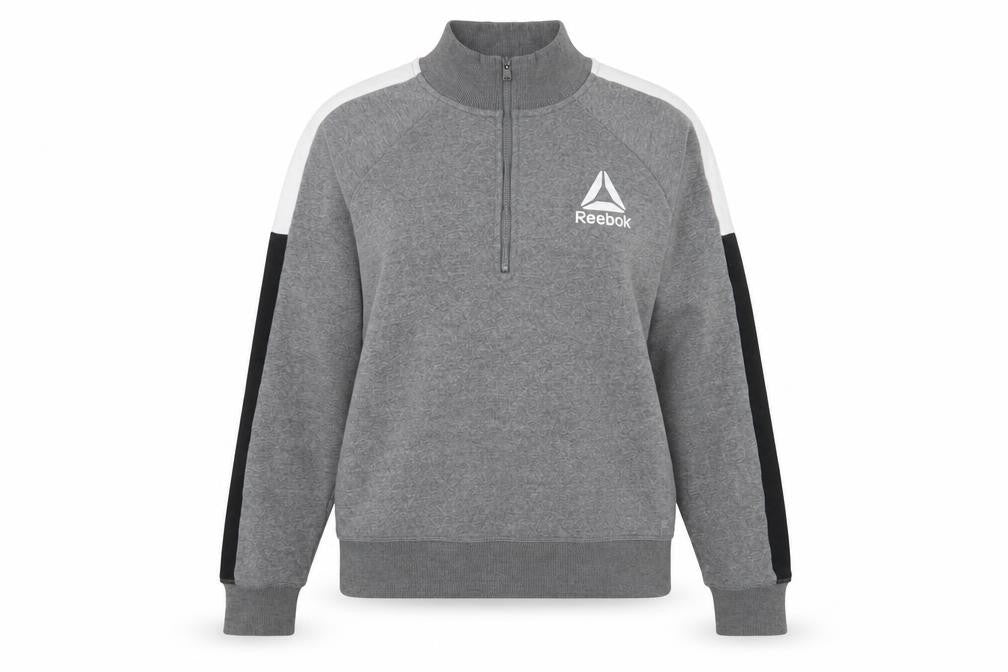 Womens UK Size M Reebok Grey Pullover Sweatshirt