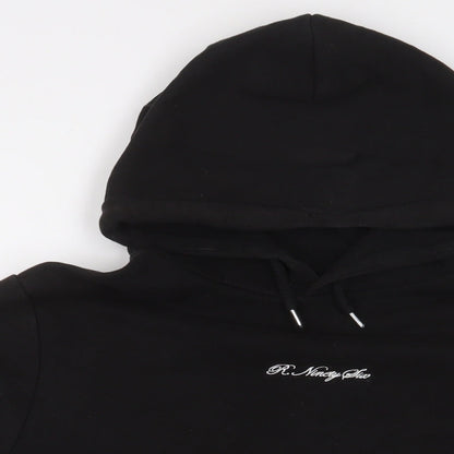 Mens UK Size L River Island Black Pullover Hoodie