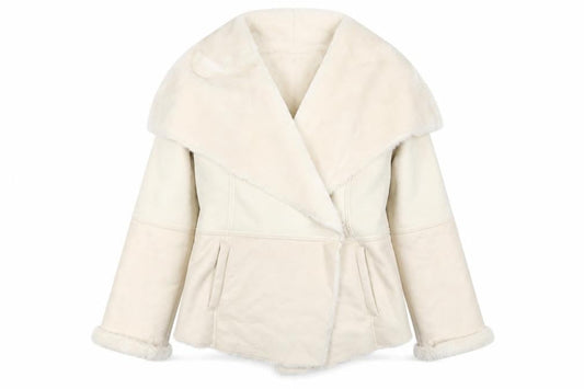 Womens UK Size 10 Warehouse Ivory Jacket