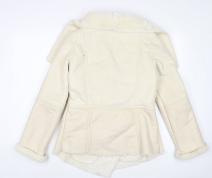 Womens UK Size 10 Warehouse Ivory Jacket