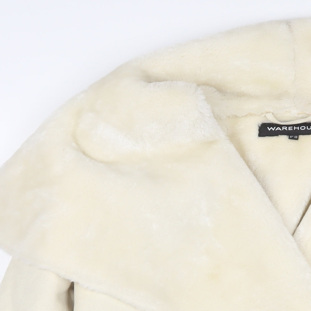 Womens UK Size 10 Warehouse Ivory Jacket