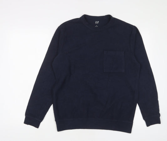 Mens UK Size S Gap Blue Pullover Sweatshirt