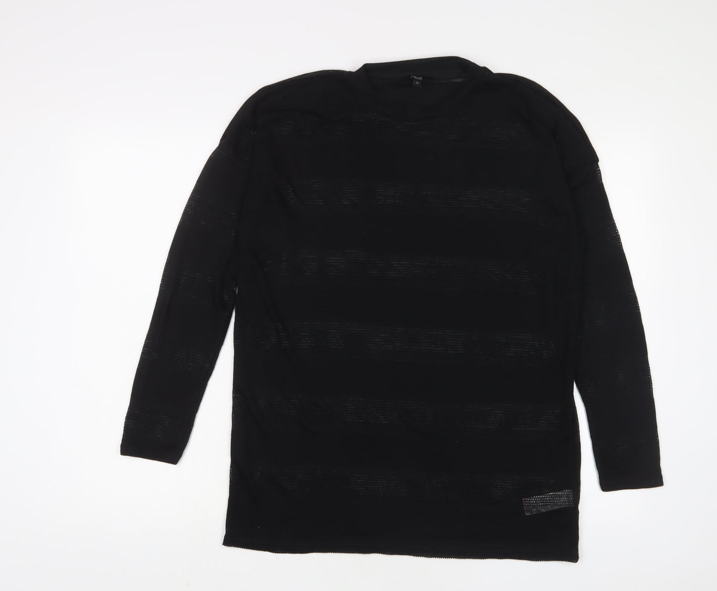 Womens UK Size 12 NEXT Black Basic T-Shirt