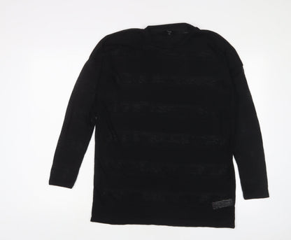Womens UK Size 12 NEXT Black Basic T-Shirt