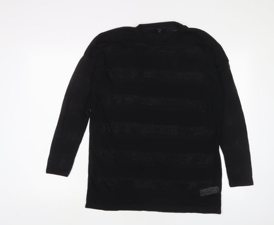 Womens UK Size 12 NEXT Black Basic T-Shirt