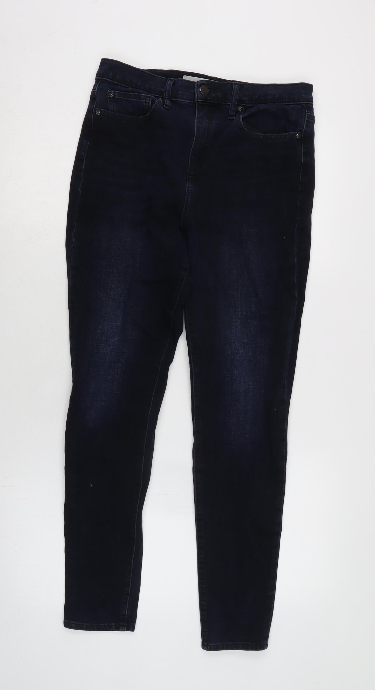 Gap Womens Blue Cotton Blend Skinny Jeans Size 28 in L29 in Regular Tie