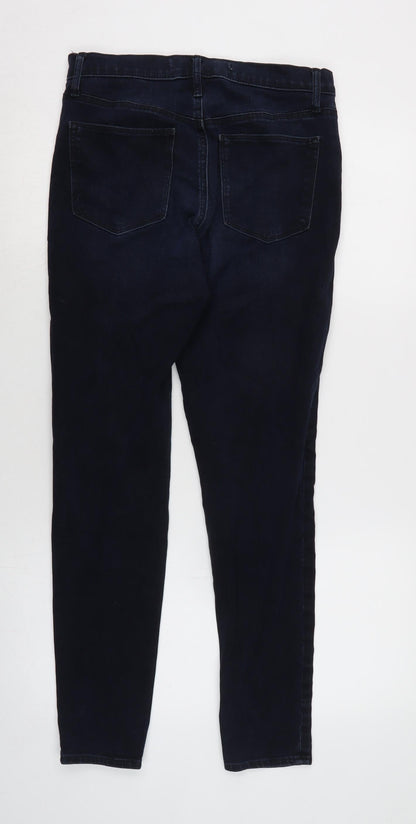 Gap Womens Blue Cotton Blend Skinny Jeans Size 28 in L29 in Regular Tie