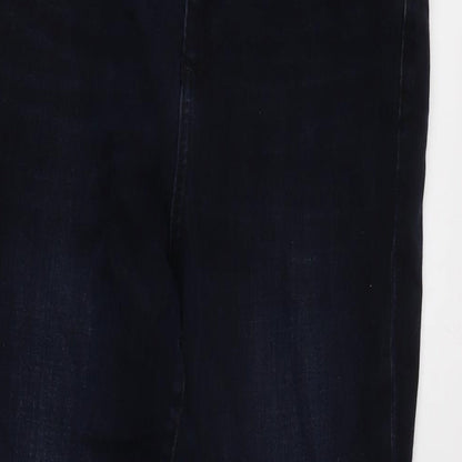 Gap Womens Blue Cotton Blend Skinny Jeans Size 28 in L29 in Regular Tie