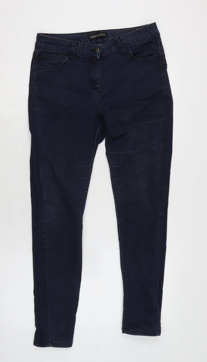 Womens UK Size 10 Marks and Spencer Regular Fit Skinny Blue Jeans