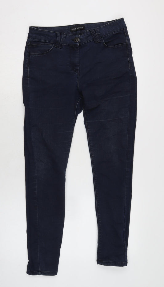 Womens UK Size 10 Marks and Spencer Regular Fit Skinny Blue Jeans